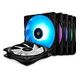 DEEPCOOL RF120M, 120mm, Schwarz, 5er Pack (DP-FRGB-RF120-5C-M)