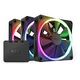 NZXT F120 RGB Triple Pack 120mm, Black (RF-R12TF-B1)