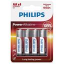 PHILIPS Power Alkaline LR6P4B 4-Pack (AA)