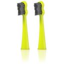MEGASMILE Sonic Black Whitening II Ersatzbürsten, 2er-Pack, Electric Yellow (100-182)