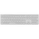 RAPOO E9800M Multi-mode Wireless Ultra-slim Keyboard, Schweizer Layout, Weiss (11491)