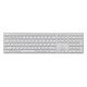 RAPOO E9800M Multi-mode Wireless Ultra-slim Keyboard, Swiss layout, White (11491)