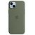 APPLE iPhone 14 Plus Silikon Case mit MagSafe, Oliv [Early 2023] (MQUD3ZM/A)
