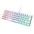 DELTACO GAMING Mini Mechanical 60% Layout, Content RED, Swiss layout, White (GAM-075-W-CH)