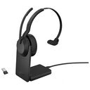 JABRA Evolve2 55 USB-A MS UC Mono with Charging Stand, Black (25599-889-989)