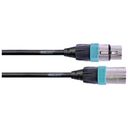 Microphone cable, 2x XLR, Male - Female, 5.0 meters