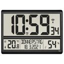 TFA DOSTMANN Radio Controlled Wall Clock XL with Room Climate (60.4520.01)
