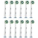 ORAL-B Cross Action CleanMaximiser Ersatzbürstenkopf, Weiss (12er Pack) (4210201395324)