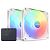 NZXT F140 RGB Core Twin Pack, 140mm, Matte White, Pack of 2 (RF-C14DF-W1)