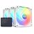 NZXT F120 RGB Core Triple Pack, 120mm, Matte White, Pack of 3 (RF-C12TF-W1)