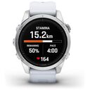 GARMIN epix Pro (Gen 2) 42mm Standard Edition, Silver / White (010-02802-01)