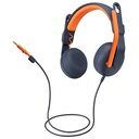 LOGITECH Zone Learn Headset, Classic Blue / Orange (981-001372)