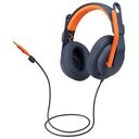 LOGITECH Zone Learn Headset, Classic Blue / Orange (981-001389)