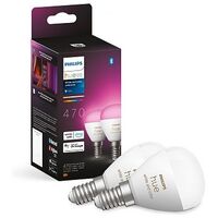 PHILIPS Hue White and Color Ambiance - Doppelpack Tropfenform P45, 2x E14 / 5.1W (929003573602)