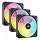 CORSAIR iCUE LINK QX120 RGB Starter Kit, Schwarz, 120mm, 3er Pack (CO-9051002-WW)