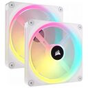 CORSAIR iCUE LINK QX140 RGB Starter Kit, White, 140mm, Pack of 2 (CO-9051008-WW)