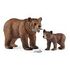 SCHLEICH Animals - Grizzly Bear Mother with Cub (42473)