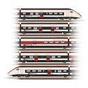 MÄRKLIN Add-On Car Set 3 for the Class RABe 501 Giruno (43463)