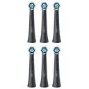 ORAL-B iO Sanfte Reinigung Ersatzbürstenkopf, Schwarz (6er-Pack) (8006540854662)