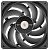 THERMALTAKE ToughFan 14 Pro High Static Pressure PC Cooling Fan, 140mm, Black (CL-F140-PL14BL-A)