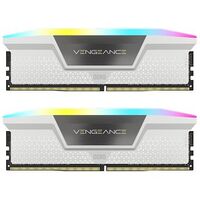 CORSAIR VENGEANCE RGB DDR5 RAM 32GB (2x16GB) 6000MHz CL40 Intel XMP iCUE  Compatible Computer Memory - Black (CMH32GX5M2B6000C40)