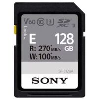 SONY SF-E Series SDXC Memory Card, Class 10, U3, 128GB (SF-E128A)