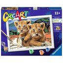 Malen nach Zahlen CreArt: Little Lion Cubs (Ravensburger)