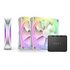 NZXT F Series F120 RGB DUO, 120mm, Matt Weiss, 2er Pack (RF-D12TF-W1)