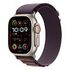 APPLE Watch Ultra 2 GPS + Cellular, 49mm Titangehäuse, Natur mit Alpine Loop, Indigo - Medium (MRET3FD/A)