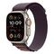 APPLE Watch Ultra 2 GPS + Cellular, 49mm Titangehäuse, Natur mit Alpine Loop S, Indigo (MRER3FD/A)