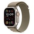 APPLE Watch Ultra 2 GPS + Cellular, 49mm Titangehäuse, Natur mit Alpine Loop L, Oliv (MRF03FD/A)