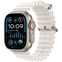 APPLE Watch Ultra 2 GPS + Cellular, 49mm Titanium Case, Natural with Ocean Band, White (MREJ3FD/A)