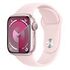 APPLE Watch Series 9 GPS, 41mm Aluminium Case, Pink with Sport Band S/M, Light Pink (MR933QF/A)