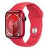 APPLE Watch Series 9 GPS, 41mm Aluminiumgehäuse, (PRODUCT)RED mit Sportarmband M/L, Rot (MRXH3QF/A)