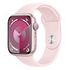 APPLE Watch Series 9 GPS, 45mm Aluminium Case, Pink with Sport Band M/L, Light Pink (MR9H3QF/A)