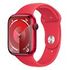 APPLE Watch Series 9 GPS, 45mm Aluminiumgehäuse, (PRODUCT)RED mit Sportarmband M/L, Rot (MRXK3QF/A)