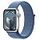APPLE Watch Series 9 GPS, 41mm Aluminium Case, Silver with Sport Loop, Winter Blue (MR923QF/A)
