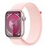 APPLE Watch Series 9 GPS, 45mm Aluminium Case, Pink with Sport Loop, Light Pink (MR9J3QF/A)