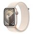 APPLE Watch Series 9 GPS + Cellular, 45mm Aluminium Case, Starlight with Sport Loop, Starlight (MRMA3QF/A)