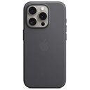 APPLE iPhone 15 Pro Feingewebe Case mit MagSafe, Schwarz (MT4H3ZM/A)
