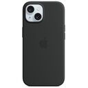 APPLE iPhone 15 Silikon Case mit MagSafe, Schwarz (MXPD3ZM/A)