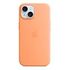 APPLE iPhone 15 Silikon Case mit MagSafe, Sorbet Orange (MT0W3ZM/A)