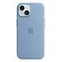 APPLE iPhone 15 Silikon Case mit MagSafe, Winterblau (MT0Y3ZM/A)