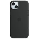 APPLE iPhone 15 Plus Silikon Case mit MagSafe, Schwarz (MXQR3ZM/A)