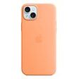 APPLE iPhone 15 Plus Silicone Case with MagSafe, Orange Sorbet (MT173ZM/A)