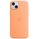 APPLE iPhone 15 Plus Silicone Case with MagSafe, Orange Sorbet (MT173ZM/A)