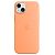 APPLE iPhone 15 Plus Silikon Case mit MagSafe, Sorbet Orange (MT173ZM/A)