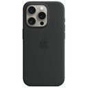 APPLE iPhone 15 Pro Silikon Case mit MagSafe, Schwarz (MT1A3ZM/A)