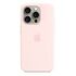 APPLE iPhone 15 Pro Silicone Case with MagSafe, Light Pink (MT1F3ZM/A)