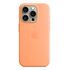 APPLE iPhone 15 Pro Silicone Case with MagSafe, Orange Sorbet (MT1H3ZM/A)